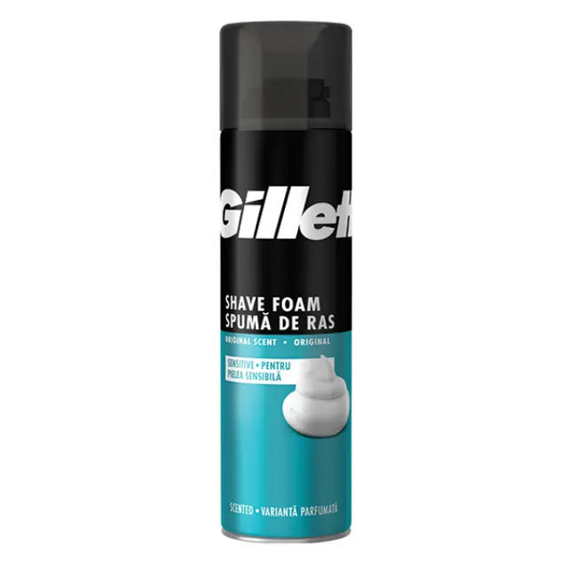 Gillette Classic Sensitive Skin Αφρός Ξυρίσματος Για Ευαίσθητο Δέρμα 200ml