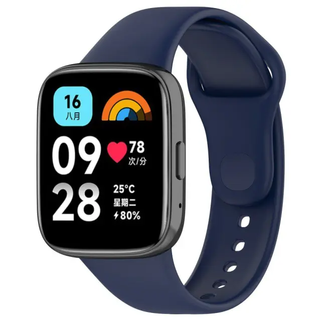 Ανταλλακτικό Λουράκι Σιλικόνης για Xiaomi Redmi Watch 3 Active Blue OEM 2