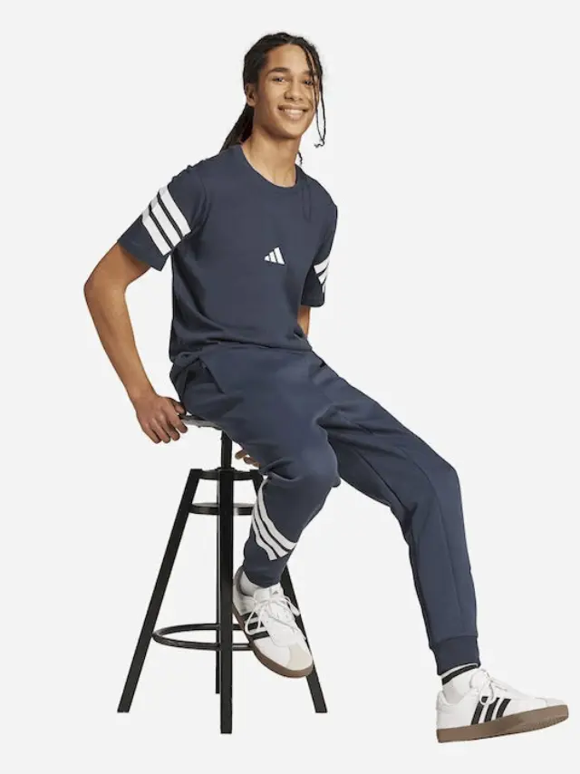 adidasFuture Icons 3-stripes Παντελόνι Φόρμας Μπλε - XL 3