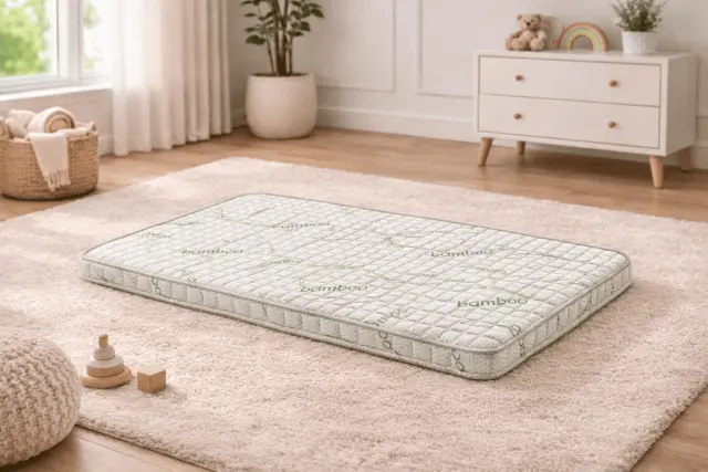 Stewehome Hygiene Bamboo Ορθοπεδικό Ανώστρωμα Αφρού Μνήμης -Λευκό /Πράσινο 120x180x5 cm