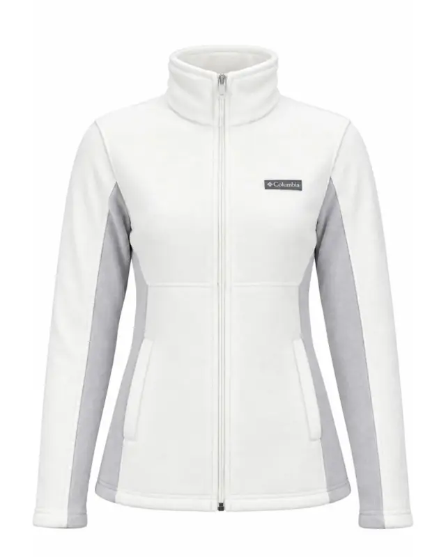 Columbia Basin Trail III Γυναικεία Fleece Ζακέτα Λευκή / Γκρι