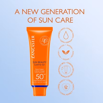 Lancaster Sun Beauty Sublime Tan Αντηλιακή Κρέμα Προσώπου SPF50 50ml (OT) 3