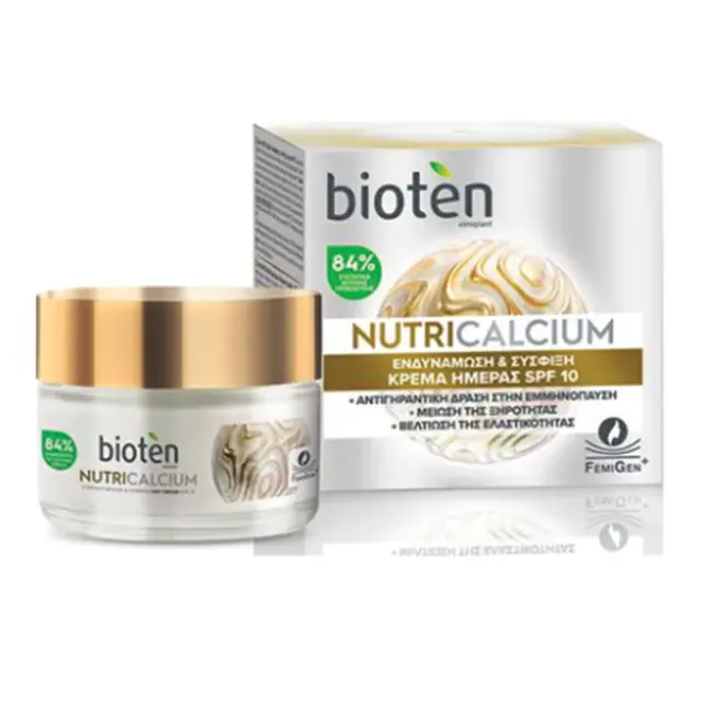 Bioten Nutricalcium Κρέμα Ημέρας Ενδυνάμωσης & Αναπλήρωσης ΕλαStickότητας SPF10 50ml