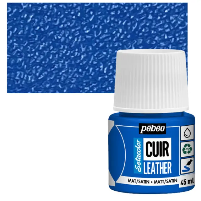 Pebeo Χρώμα Δέρματος Setacolor Leather - 11 Ocean Blue - 45ml