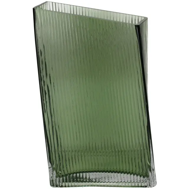 Βάζο Πράσινο Γυαλί 14x9x25cm
