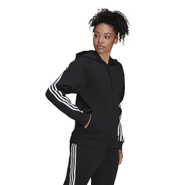 adidas Sportswear Hooded Top (H57287-Black) - Μαύρο