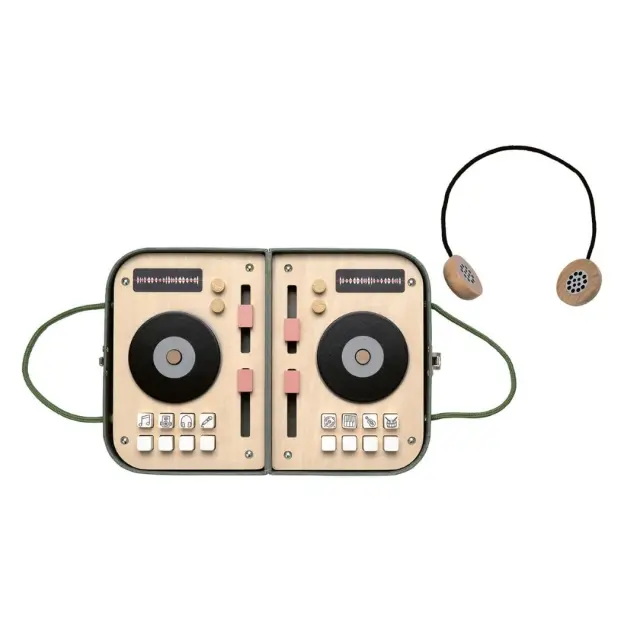 Jabadabado: Ξύλινη Κονσόλα DJ Και Ακουστικά (3+ ετών) JB-W7298