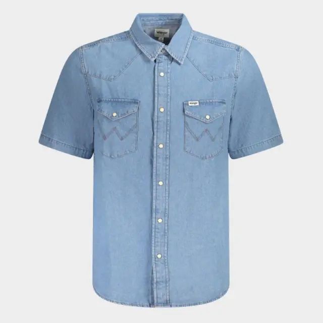 Πουκάμισο Wrangler 112362375_AZBRIGHT Μπλε - S