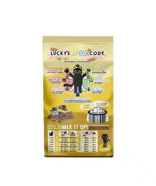 Lucky Lou Food Code Adult Πουλερικά & Φρέσκο Κοτόπουλο 1,70kg 2