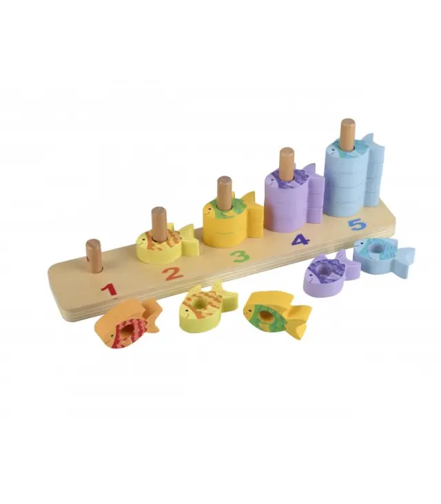 Παιχνίδι Στοίβαξης και Μετρήματος Sea Life Orange Tree Toys