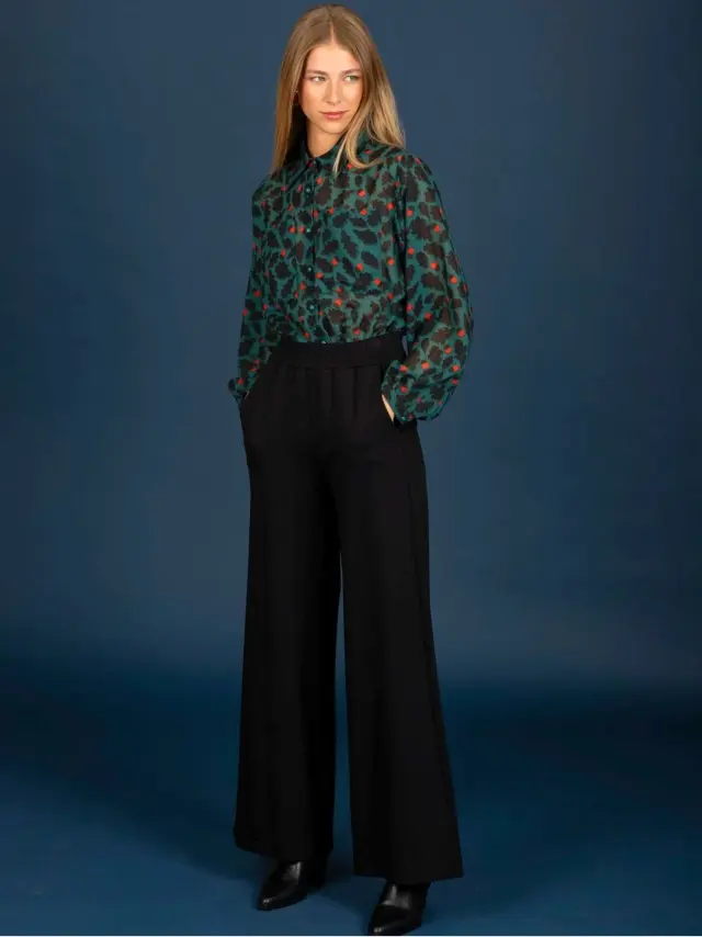 Chaton Joan Pants Black - L