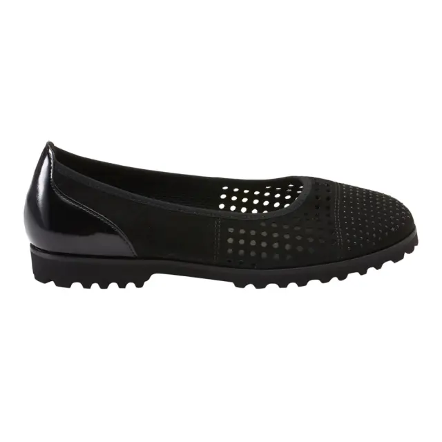 Gabor Μπαλαρίνες Γυναικείο δέρμα Nubuck Μαύρο GAB/83102 17-SCHWARZ - 35,5
