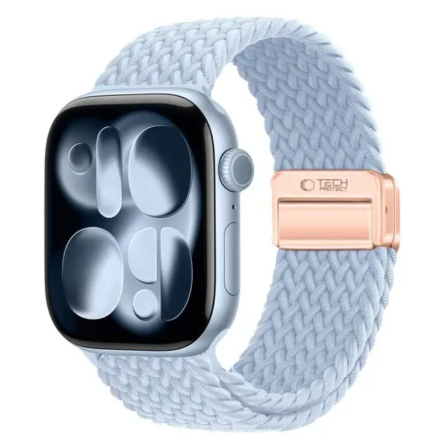 Tech-protect Nylonmag Apple Watch 8 / 9 / 10 / 11 / 12 / Se (40 / 41 / 42 Mm) Baby Blue 3