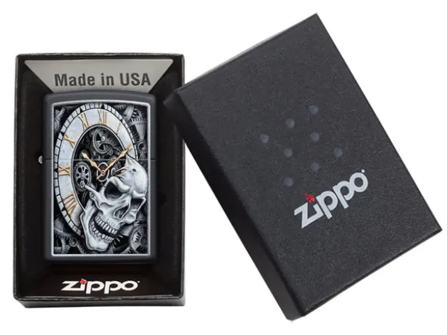 ZIPPO Αναπτήρας - Skull Clock 3