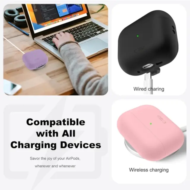 Tech-protect Silicone Apple Airpods Pro 3 Caffe Latte 3