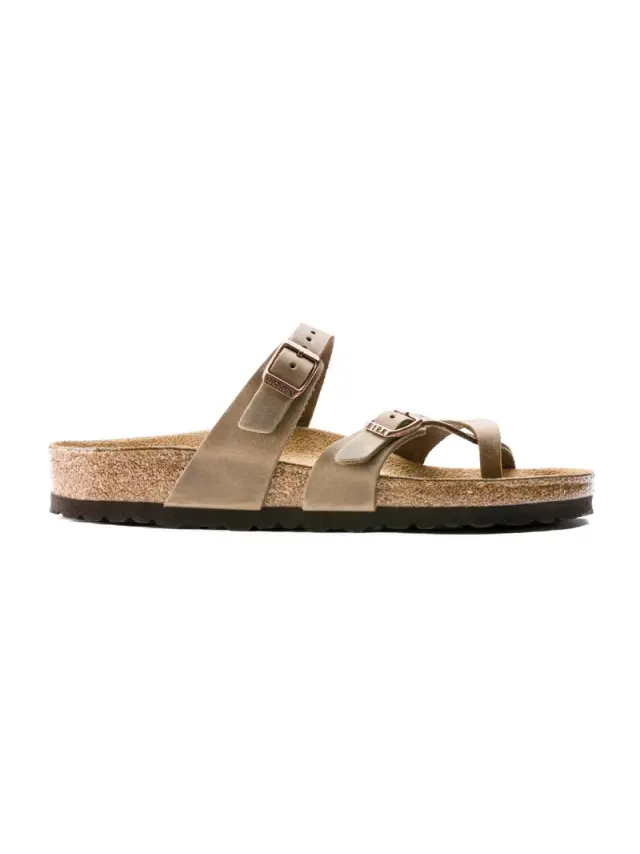 Birkenstock Σαγιονάρες Unisex δέρμα Oiled Μπεζ BIR/MAYARI 1011433 TABACCO 3