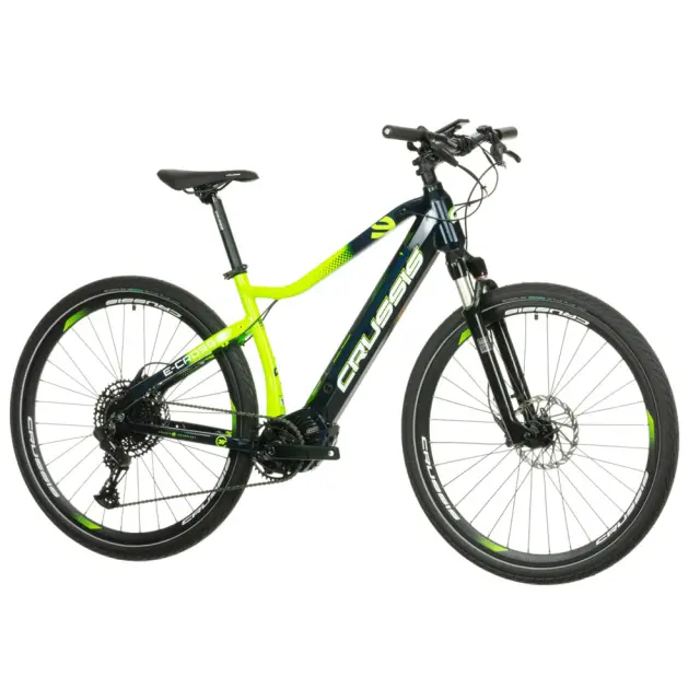 CRUSSIS E-CROSS ΗΛΕΚΤΡΙΚΟ ΠΟΔΗΛΑΤΟ TREKKING 28” ALLOY 12sp 17.5AH ΜΑΥΡΟ-ΚΙΤΡΙΝΟ 2024