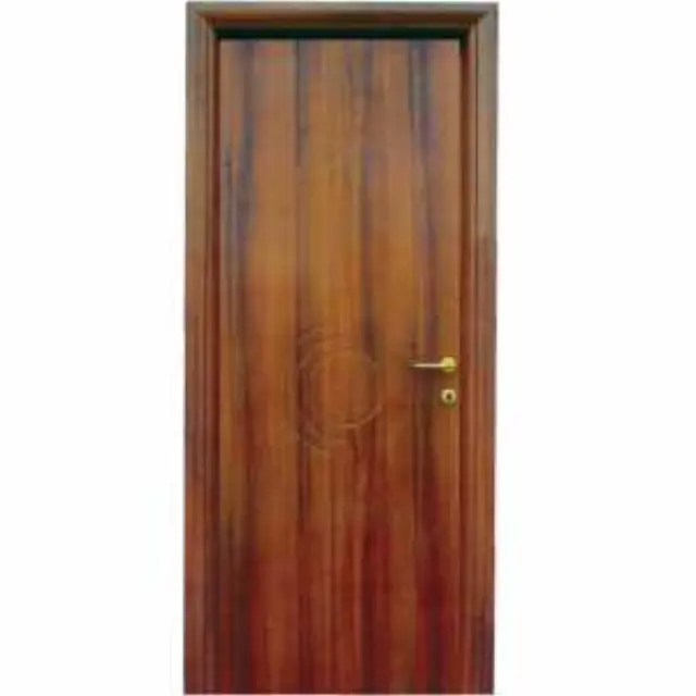 Εσωτερική Πόρτα Καρυδιά με inox ΚΠ 104 2