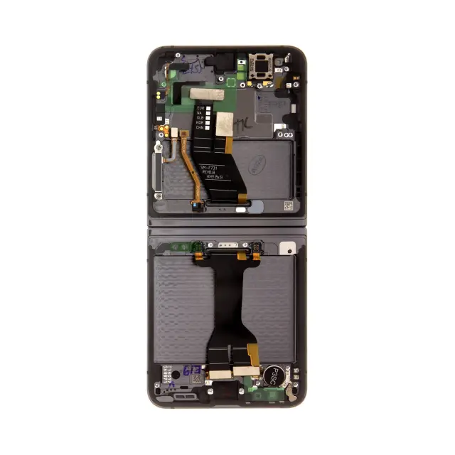 LCD display + Touch Unit + Front Cover Samsung F731 Galaxy Z Flip 5 5G Graphite (Service Pack) 2