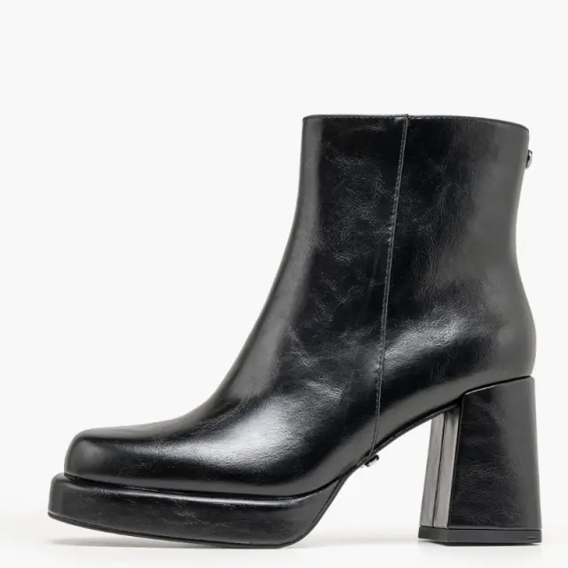 Μποτάκια Buffalo Aaliyah Zip MID PD00018548 Μαύρο - 37