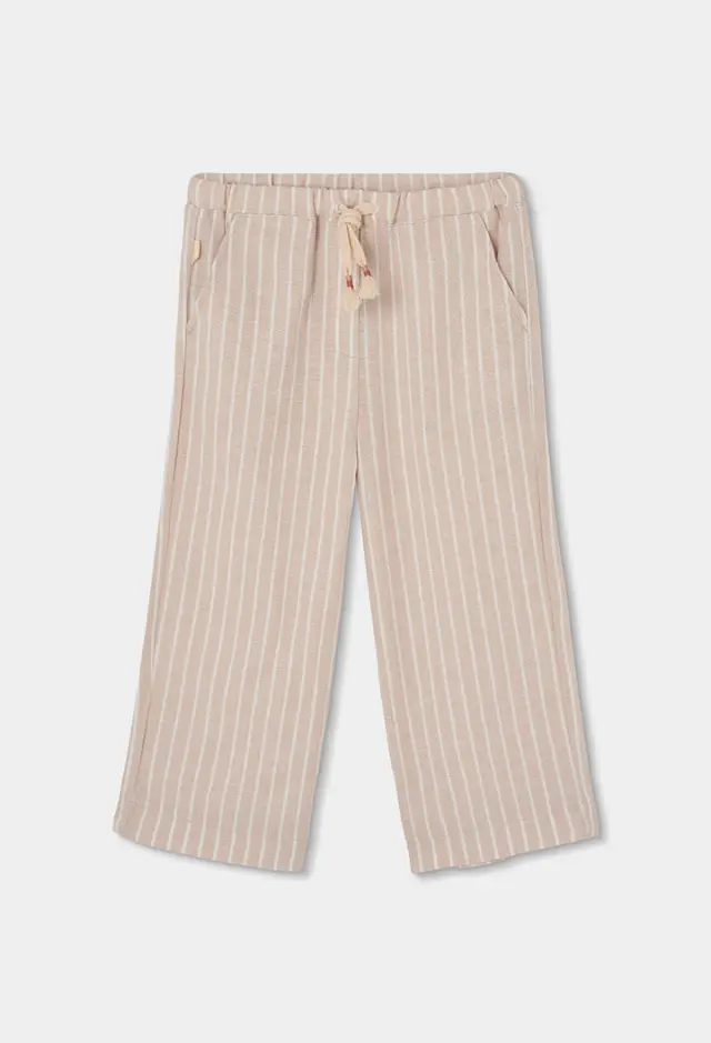 Boboli Linen παντελόνι ριγέ για κορίτσι 723024-9797 - 10