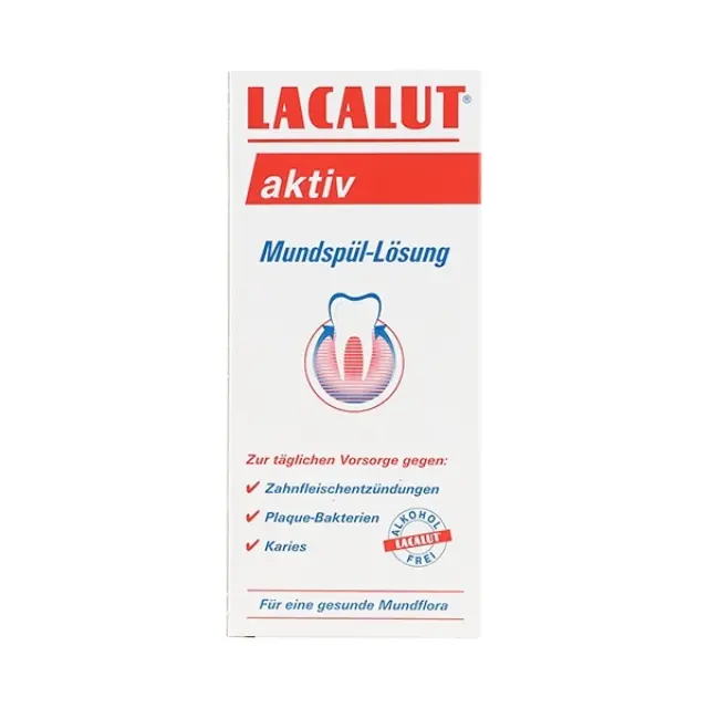 Lacalut Aktiv Στοματικό Διάλυμα για την Ουλίτιδα & κατά της Πλάκας 300ml