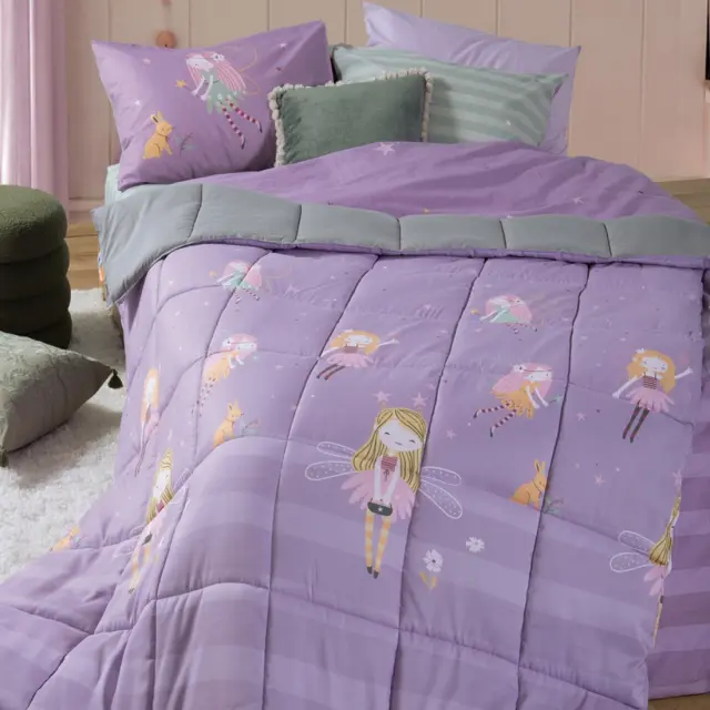 Πάπλωμα Παιδικό Μονό Fairy Tale 160x220 Nef Nef Homeware, ΕΞΩΤΕΡΙΚΑ:100% ΜΙΚΡ.-ΕΣΩΤΕΡΙΚΑ:100% ΠΟΛ. - MAUVE (040991)