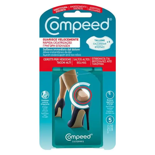 COMPEED Blisters High Heels Επιθέματα για Φουσκάλες από Τακούνια, 5 τεμάχια