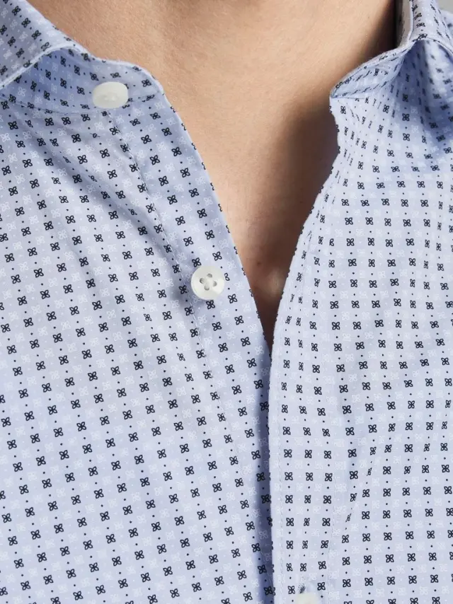 JWHBLACKPOOL STRETCH SHIRT LS UK cashmere blue 3
