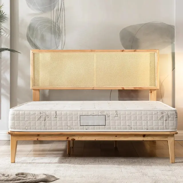 Stewehome Οικονομικό Στρώμα Αφρού Μονό Μπεζ 90x190x14 cm 2