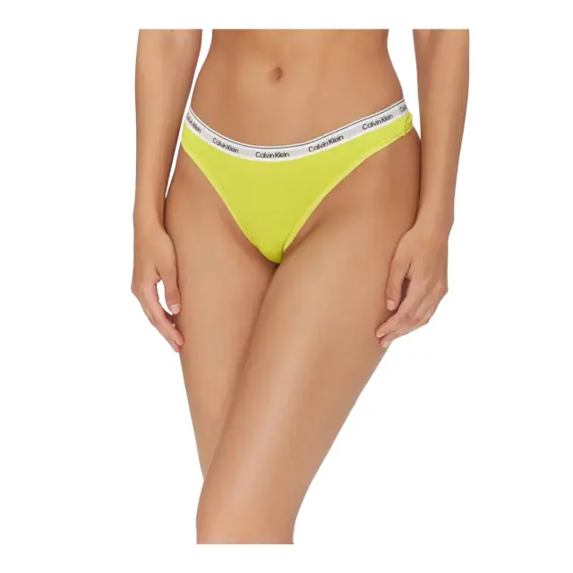 Calvin Klein Γυναικείο String Low Rise Thongs - Πεντάδα, Χρώμα Black-Grey Htr-Bf Pink-Lovely Ti-Kewl Lime - L 2