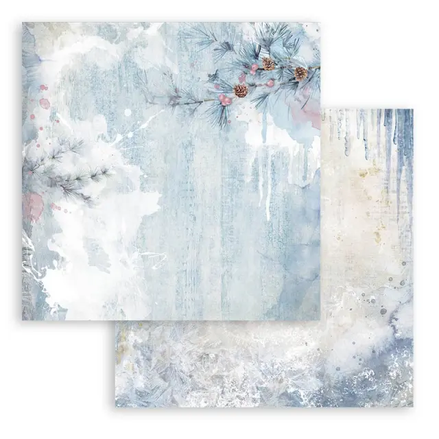 Χαρτιά scrapbooking 10τεμ, 20.3×20.3cm Stamperia, Create Happiness, Dewdrops 3