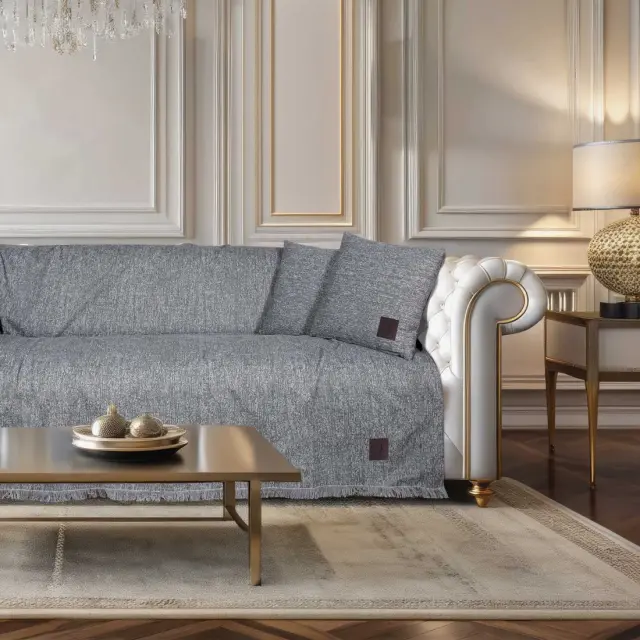 Ριxτάρι Διθέσιο 180x250 Greenwich Polo Club Essential 3988 Grey 100% βαμβακερό