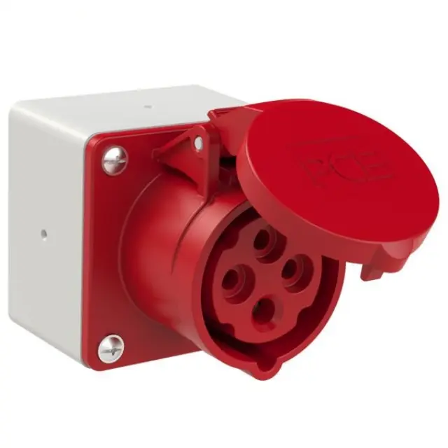 Surface outlet 16A 4p 6h IP44