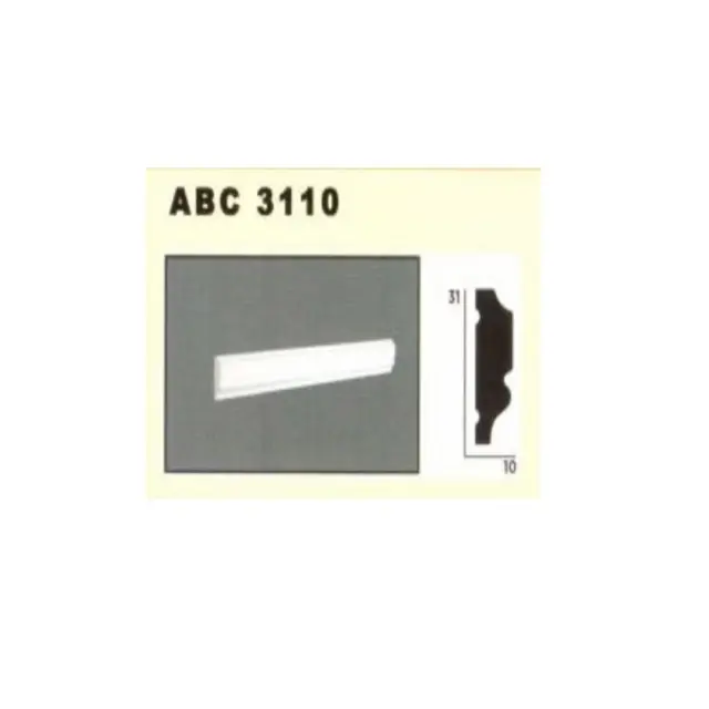 Decolux Επιτοίχιο διακοσμητικό Προφίλ 10x31mm / ABC 3110 2
