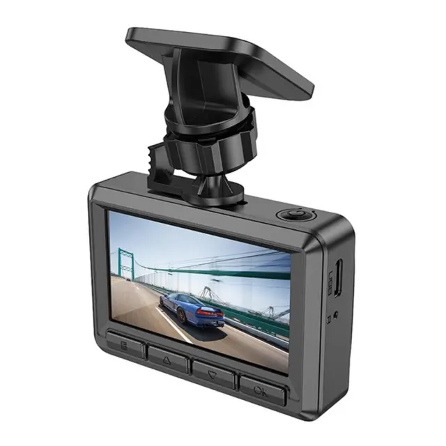Αξεσουάρ Αυτοκινήτου Hoco Dash Cam (DV2) Driving Recorder with 2.45inch Display 1080p, 30Fps Black 2