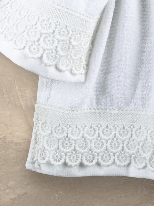 Πετσέτες Χεριών Σετ 2 Τεμ 30x50 400gsm Nima Union White 100% βαμβακερό 2
