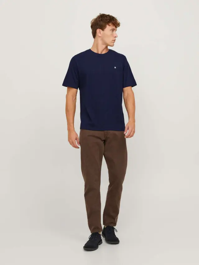 JJEPAULOS TEE SS CREW NECK NOOS Navy Blazer 2
