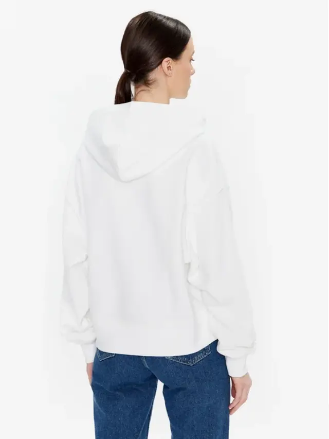 Calvin Klein - Γυναικείο Φούτερ με Κουκούλα J20J220434-YAF Λευκό 2
