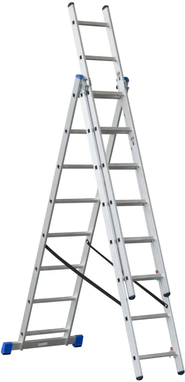 G21 Ladder three-part 5,1m 3x8 rungs
