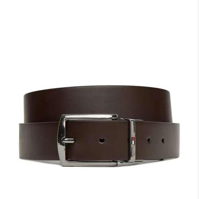 Αδρική Δερμάτινη Ζώνη Διπλής Όψης Tommy Hilfiger 3.5cm AM0AM13012-0HD Μαύρο/Καφέ Μαύρο - 115 2