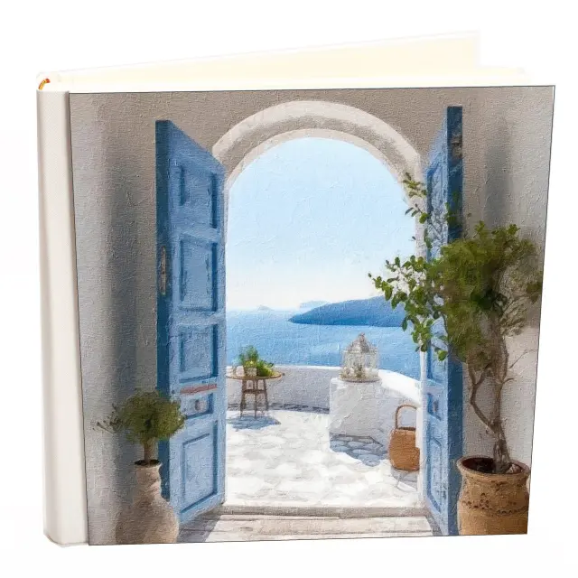 Άλμπουμ my album island 03 boho style με ριζόχαρτο 35x35cm και κουτί άλμπουμ