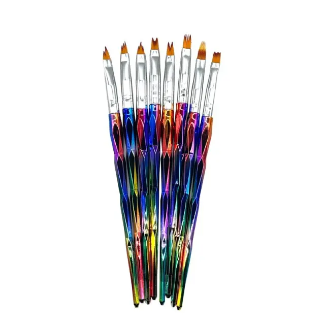 Σετ πινέλα νυχιών Nail Art 8τμχ - 8Pcs Nail Art Brush 039296