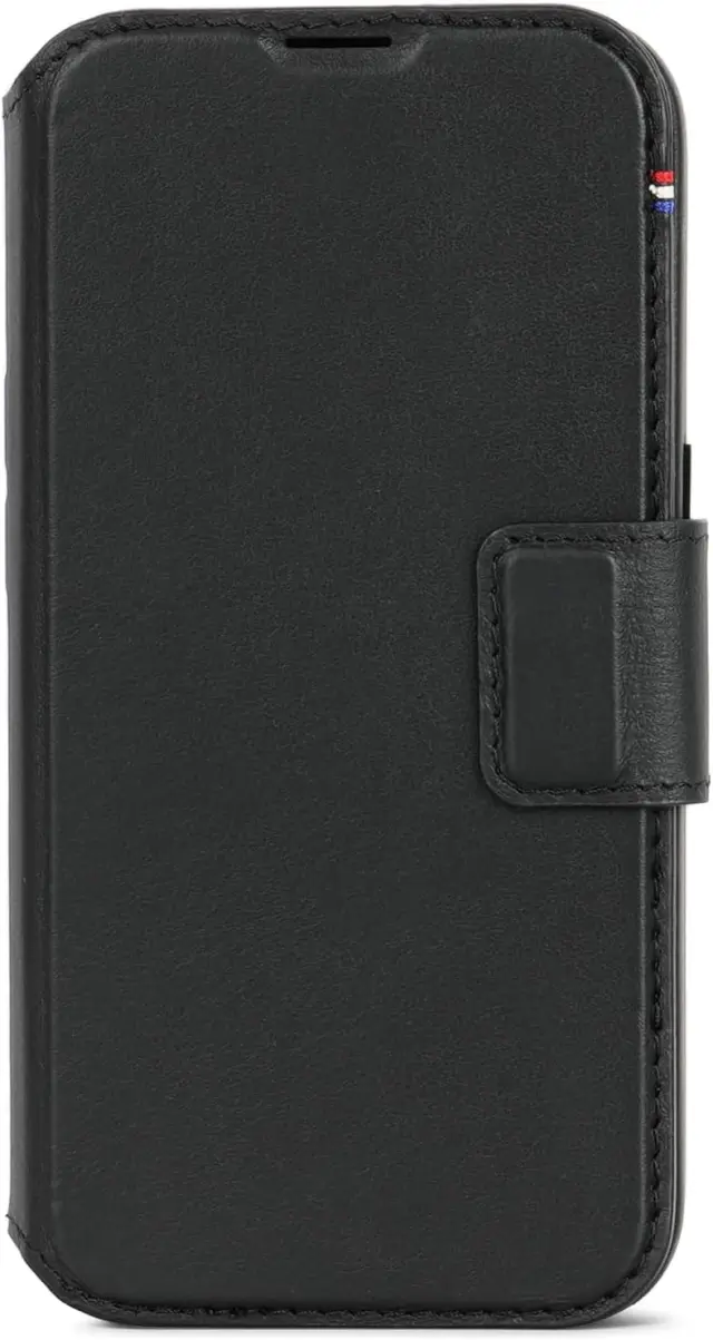 Decoded 2-in-1 Removable Protective Case for Apple iPhone 15 Pro, High-Quality European Leather, Card Holder Case, Leather Case, MagSafe Compatible, Microfibre Lining, Black