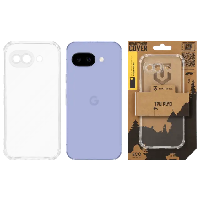Tactical TPU Plyo Cover for Google Pixel 10a Transparent 3