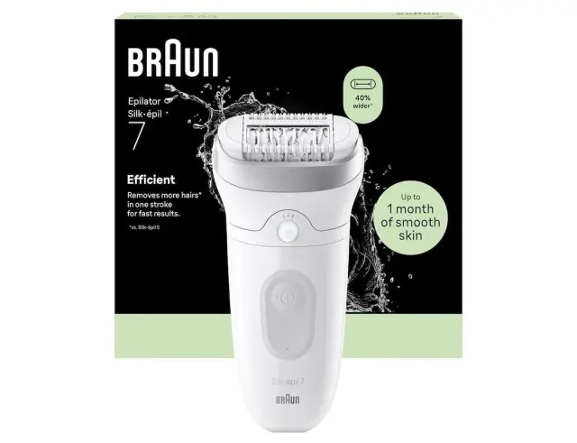 Αποτριχωτική Μηχανή Braun Silk Epil 7 Wet&Dry SE7-000 με 2 ταχύτητες - SilverSE7-000 2