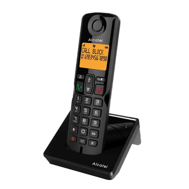 Alcatel Ασύρματο Τηλέφωνο με Aνοιχτή Aκρόαση Μαύρο S280 EWE 2