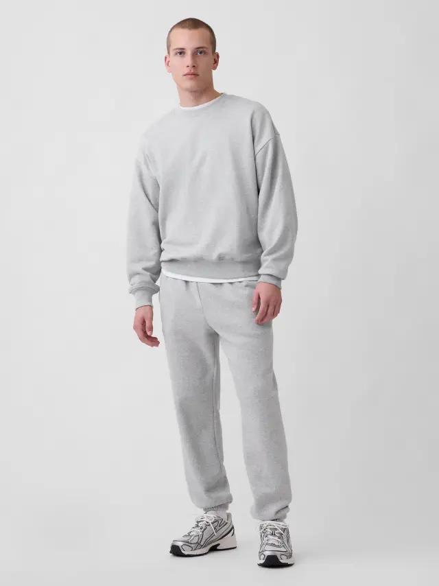 Γκρι Fleece Jogger Φόρμα Light heather grey