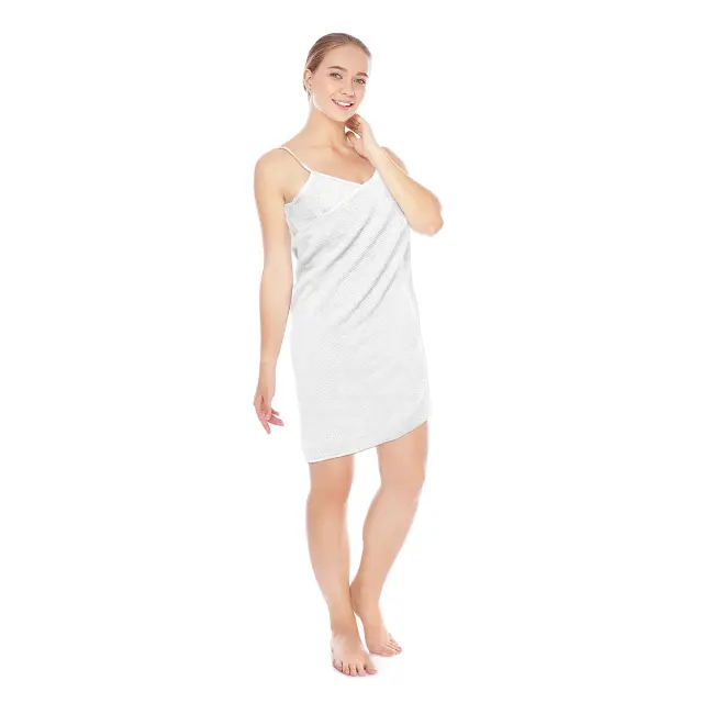 Πετσέτα-Φόρεμα 80x146 Beauty Home Art 3419 Λευκό 100% βαμβακερό
