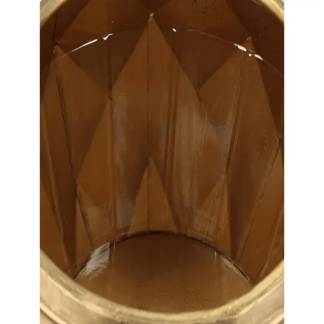 Κασπώ Χρυσό Μέταλλο 37.5x37.5x25.5cm Σετ 2Τμχ 3
